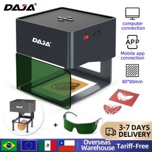 DAJA DJ6 Mini graveur Laser Portable bricolage Bluetooth Machine peint chien étiquette papier cuir