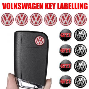 Autocollant de voiture pour Volkswagen, emblème de coque de clé, insigne de télécommande,