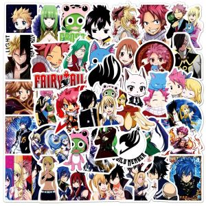 10/30/50pcs Fairy Tail Anime Autocollants Lucy Natsu Dessin Anim&eacute; Autocollant Planche &Agrave; Roulettes