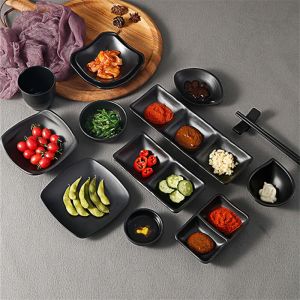 Jolis plats à Sauce en mélamine, assiettes d'assaisonnement, Sushi, vinaigre de soja, Chili, Mini