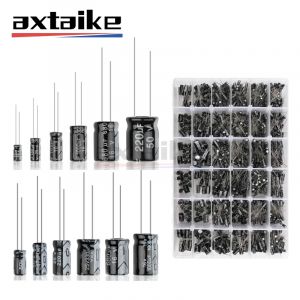 120/200/500 pièces 16V 25V 50V 0.1uF - 1000uF condensateur électrolytique en aluminium Kit assorti