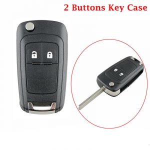 Coque de clé de voiture pliante à 2 boutons, étui porte-clés, accessoires pour Opel, SachAdam, Astra