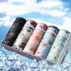 4 pi&egrave;ces hommes Boxer sous-v&ecirc;tements Sexy hommes dentelle respirant Boxershorts cale&ccedil;ons homme