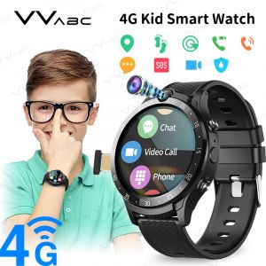 VVABC 4G carte SIM enfant montre intelligente avec cam&eacute;ra t&eacute;l&eacute;phone montre localisateur HD affichage