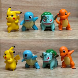 Figurine d'action Pokemon Pikachu, jouets Charmander écureuil Bulbasaur, monstre de poche, petite