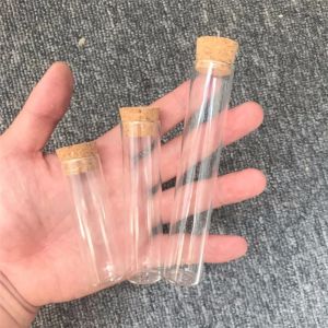 100 pièces 18 ml 22 ml 30 ml Mini bouchons bouteilles verre clair bocaux à bouche droite vide