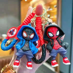 Disney Marvel Spider-Man porte-clés Anime dessin animé Spider-Man poupée pendentif voiture
