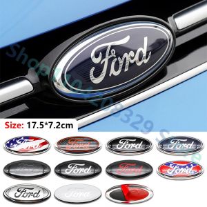 Badge avant de voiture en métal 17.5x7.2CM, 1 pièce, pour Ford Fusion Focus Fiesta Kuga Edge Mondeo