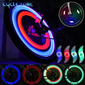 Feu de rayons de roue de vélo, 3 modes LED, lampe Flash, avertissement de sécurité, facile à