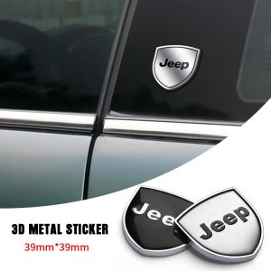 Autocollant de bouclier métallique de voiture, 1/2 pièces, autocollant décoratif de porte latérale