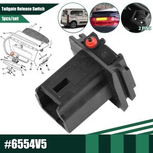 6554V5 pour Peugeot 206 207 307 308 5008 citro&euml;n C3 C4 Xsara Berlingo serrure de coffre interrupteur