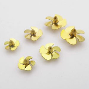 H&eacute;lice en cuivre &agrave; 5 pales, Mini accessoire pour arbre de 2mm, bateau RC, &eacute;chelle sous-marine,