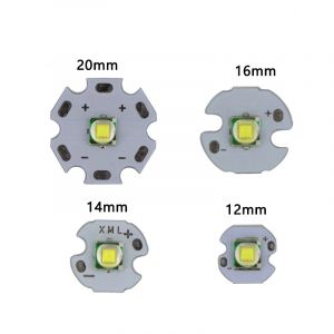 1 pi&egrave;ces XML XM-L1 T6 LED U2 10W blanc haute puissance LED &eacute;metteur avec 12mm 14mm 16mm 20mm PCB