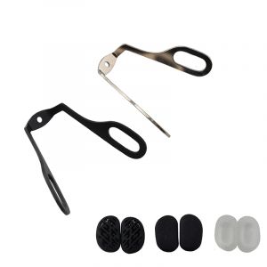 1 ensemble de lunettes, bras de plaquette nasale avec plaquette nasale, support de plaquette nasale,