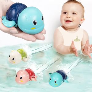 Jouets de bain pour bébé, mignon, tortue, baleine, piscine, plage, chaîne classique, horloge, jouet