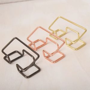 Bview Art Simple mode affichage organisateur bo&icirc;te &agrave; cartes ligne de fer porte-carte de visite