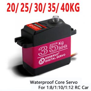 1X Servo étanche 20Kg 25Kg 30Kg 35Kg 40Kg servo haute vitesse engrenage métallique Servo numérique