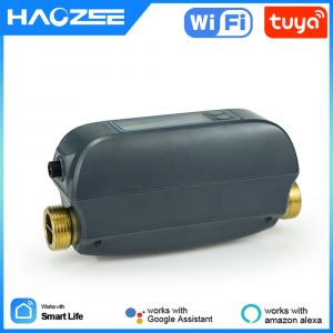 Vanne d'eau WiFi intelligente Tuya, débit d'eau et compteur d'eau, arrêt marche/arrêt, télécommande,