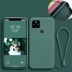Housse en Silicone liquide pour Google Pixel 5 4 3 Pixel 5A 4A 3A XL 4G 5G, coque de protection