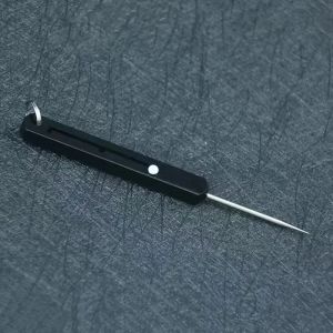 Cure-dents en titane portables, porte-cure-dents de poche en m&eacute;tal, pique-nique en plein air