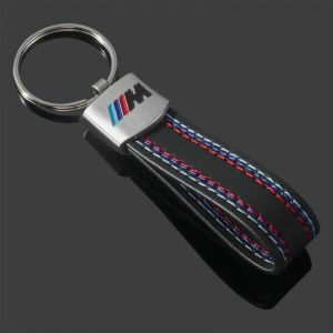 Porte-cl&eacute;s embl&egrave;me de voiture en cuir, d&eacute;coration pour Bmw M Performance G30 G32, accessoires de