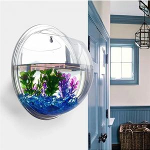 Radiateur mural suspendu en acrylique transparent, vase à fleurs pour plantes, bol précieux de