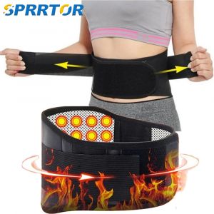 Tourmaline auto-chauffant thérapie magnétique ceinture de taille soutien lombaire dos taille soutien