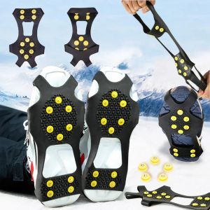 10 points neige glace griffe escalade anti-d&eacute;rapant pointes poign&eacute;es Crampons Sport chaussure