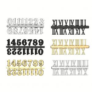 1pc bricolage horloge chiffres chiffre romain Quartz aiguille horloge murale pièce de rechange en