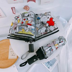Parapluie Transparent de dessin anim&eacute; Snoopy, figurine de dessin anim&eacute; Kawaii, Bumbershoot