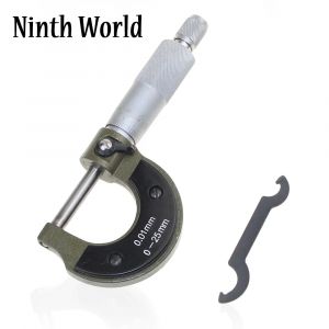 Micromètre extérieur du neuvième monde, jauge 0-25mm/0.01mm, pied à coulisse, outils de mesure avec