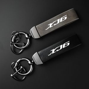 Porte-cl&eacute;s de moto en cuir de haute qualit&eacute;, accessoires pour YAMAHA XJ6 DIVERSION 2009-2015 10 11