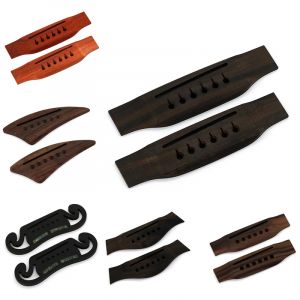 Pont de guitare acoustique pour 6 cordes, Style Martin, ébène, bois de Rose, wengé, plusieurs styles