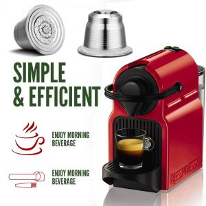 Capsule de café rechargeable iCafilas pour filtres à café Nespresso en acier inoxydable Crema