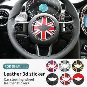 Autocollant de volant de voiture en cuir PU, pour Mini Cooper R55 R56 R57 R60 R50 R52 R53 F56 F54