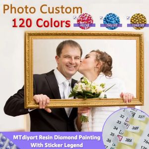 Photo personnalis&eacute;e 120 couleurs avec autocollant l&eacute;gende r&eacute;sine diamant peinture carr&eacute; cristal f&eacute;e