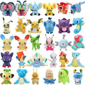 Pokemon brillant sans papillon Gyarados Shinx Psyduck jouets en Peluche Anime Minun Plusle Raichu
