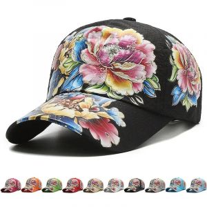 Casquette de Baseball d'été à séchage rapide, chapeaux de soleil à fleurs pour hommes et femmes,
