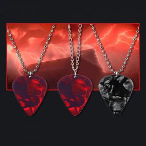 Eddie Munson guitare médiator pendentif colliers Punk étranger choses mode collier bijoux pour