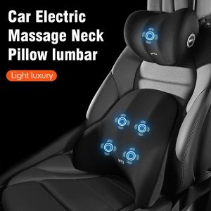 Oreiller de Massage du cou de voiture, coussin de soutien lombaire, siège Auto voyage, relaxation,