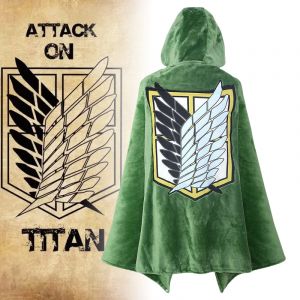 Couverture à carreaux Attack on Titan pour femme, robe de pyjama, anime Shingeki No Kyojin Levi,