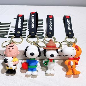Kawaii Sanrio &ndash; sac d'&eacute;cole Snoopy, pendentif &agrave; breloque, bijoux, porte-cl&eacute;s de voiture, cadeau pour