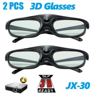 Lunettes 3D à obturateur actif 96-144HZ, 2 pièces, pour projecteur BenQ Acer X118H P1502 X1123H