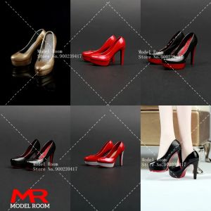 Chaussures à talons hauts pour filles, échelle 1/6, chaussures de cour Stiletto de Simulation,