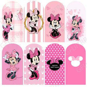 Disney Minnie Mouse arc Photo toile de fond filles fête d'anniversaire bébé douche décoration