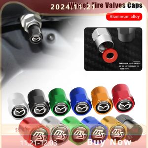 Bouchons d'air de tige de assujetde voiture en alliage d'aluminium, couvercle herm&eacute;tique pour Mazda