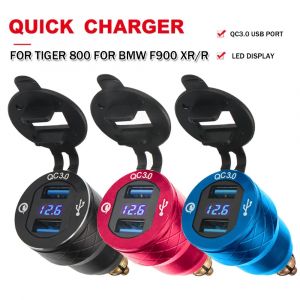 Chargeur double USB type-c pour moto QC3.0, accessoires pour BMW R1200RT R1250GS F800GS pour Tiger