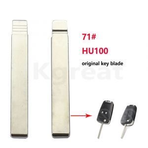 10 pi&egrave;ces 71 #   HU100 cl&eacute; originale lame t&eacute;l&eacute;commandes rabat cl&eacute; de voiture vierge pour GMC