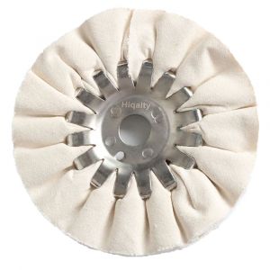 Haute qualit&eacute; 5 pouces voies respiratoires polissage meule coton blanc 125*16mm m&eacute;tal polissage