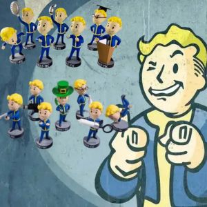 12cm Fallout 4 figurines d'anime de jeu Vault Boy Bobblehead mod&egrave;le de collection ornement de